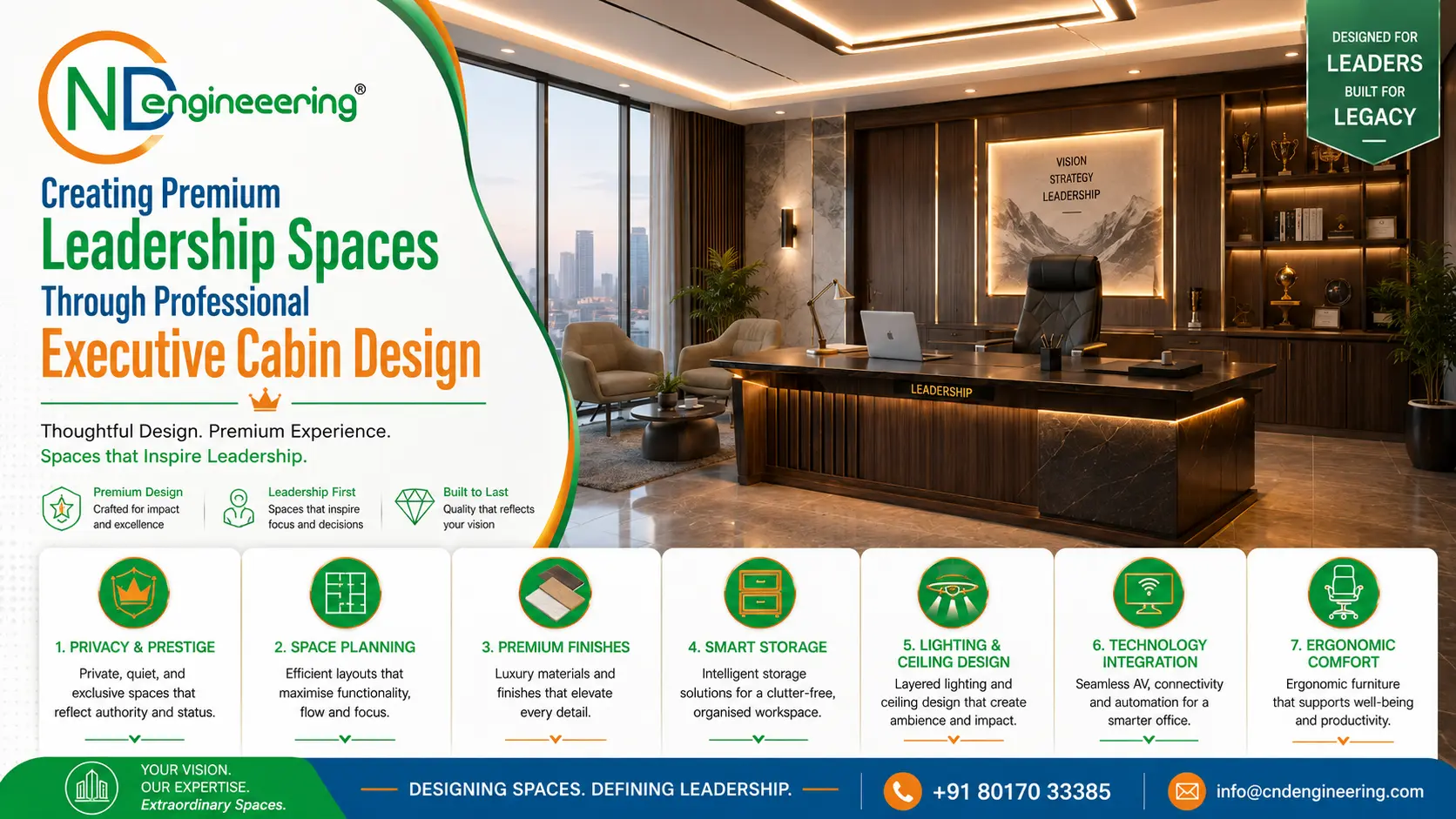 Executive cabin design solutions by CND Engineering