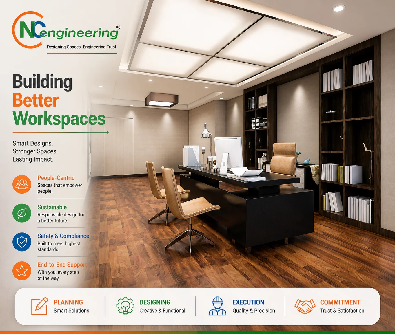 Premium executive cabin interior design for office