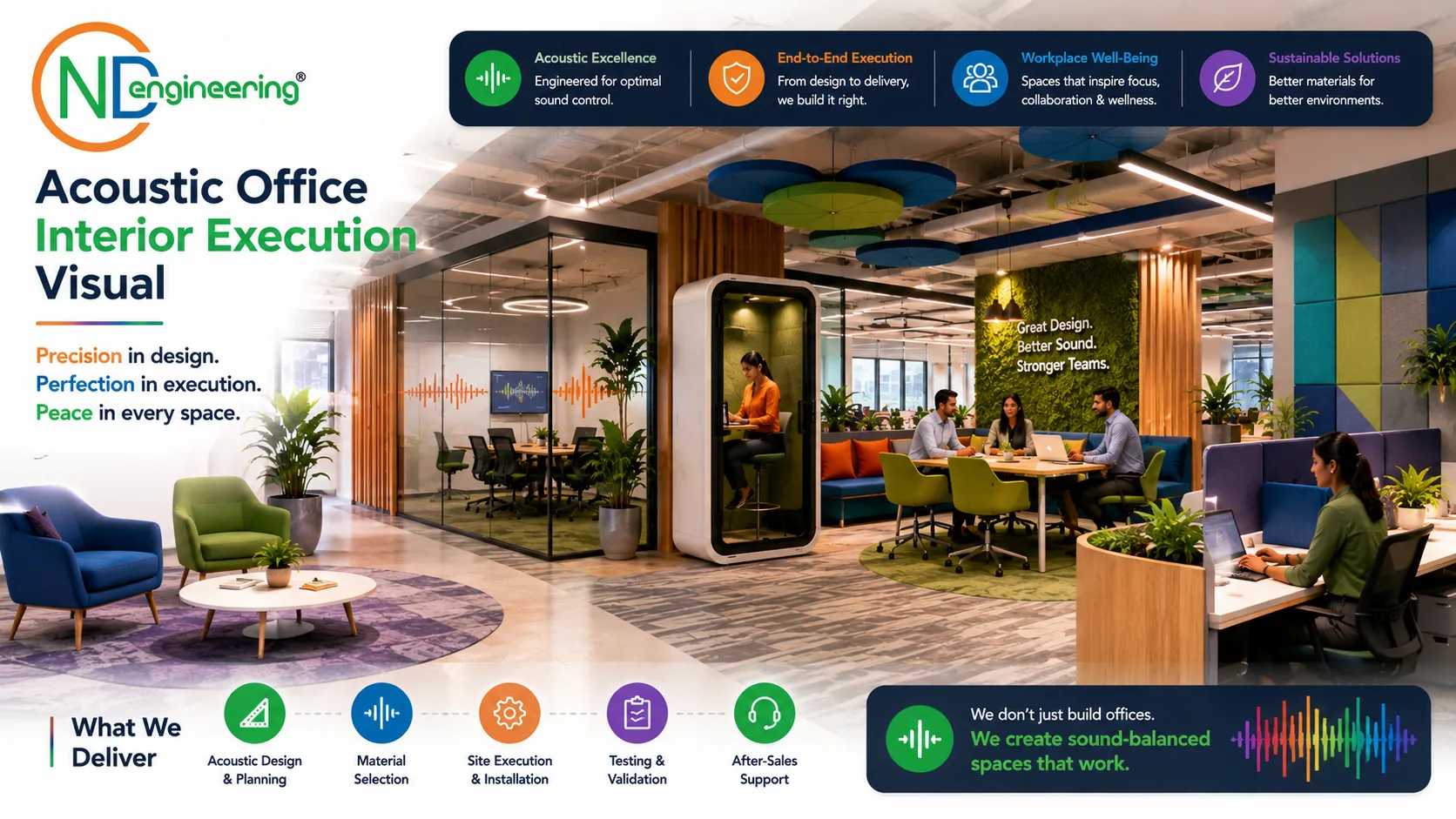CND Engineering Acoustic Office Interior Execution Visual