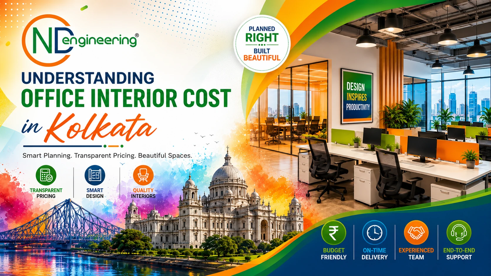 Understanding Office Interior Cost in Kolkata by CND Engineering