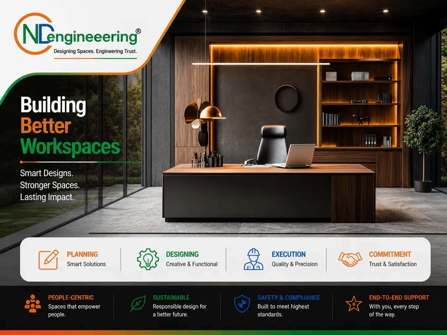 Executive office cabin interior design in Kolkata